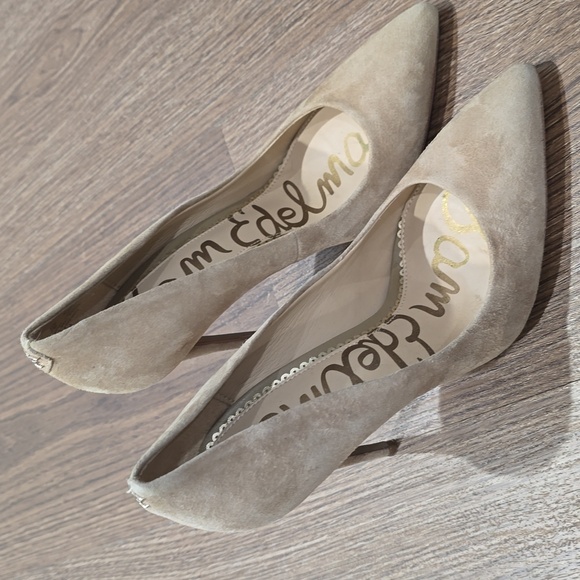 Sam Edelman Shoes - Sam Edelman Tan Suede Heels